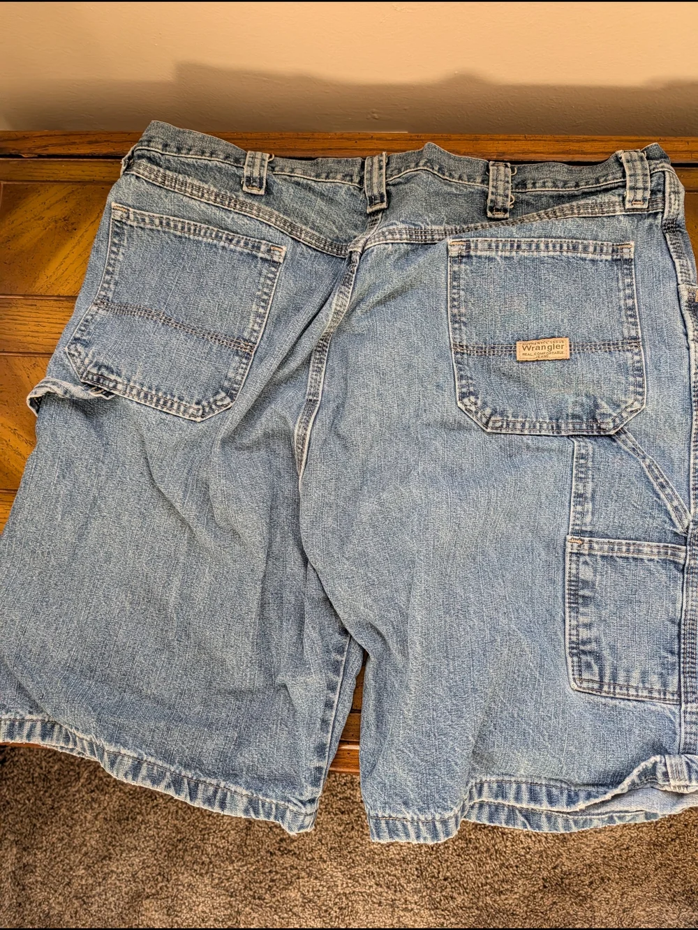 Wrangler Light Blue Denim Jean Shorts - Picture 2 of 3